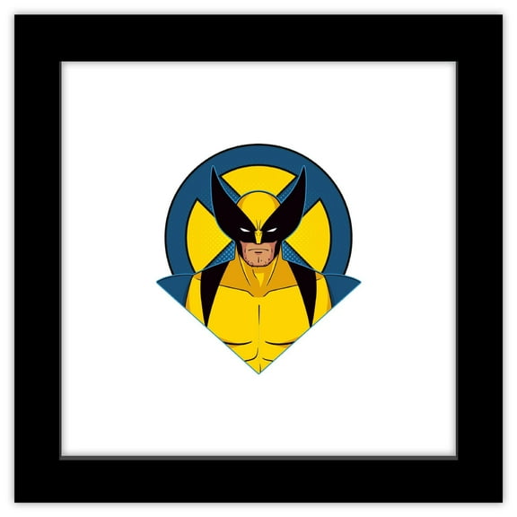 Gallery Pops Marvel X-Men '97 - Wolverine Wall Art, Black Framed Version, 12" x 12"