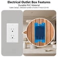 thumbnail image 3 of 10 Pack Single Gang Electrical Outlet Box, Old Work Box, 14 Cubic Inch Switch Box Plastic Outlet Box 1-Gang Electrical O, 3 of 7
