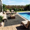 thumbnail image 7 of Koeckritz Rugs Tactic Taupe Black Indoor/Outdoor Turf Patio Area Rug 6' x 16', 7 of 7