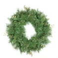 thumbnail image 2 of Northlight 24" Unlit Mixed Pine and Glittered Berry Artificial Christmas Wreath, 2 of 7