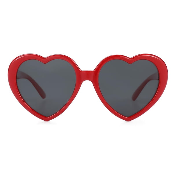 Gafas de sol JOVAKIT Kids polarizadas en forma de corazón para niñas de 3 a 10 años