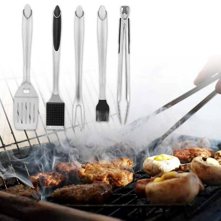  Kaluns BBQ Grilling Accessories, Grilling Gifts for Men Dad, Grill  Tools for Outdoor Grill, Heavy Duty Stainless Steel Grill Set with Aluminum  Case and Apron, Christmas BBQ Gifts for Men
