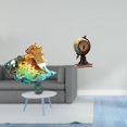 thumbnail image 2 of figura de caracola,Figura de caracola de vidrio soplado a mano,adorno marino,Figura de escritorio,Reloj de mesa con forma de globo terráqueo para decoración de oficina y hogar,Reloj de, 2 of 8
