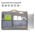 thumbnail image 2 of Funda para portátil MOSISO de 13 pulgadas, gris, 4 bolsillos con cierre y asa, 2 of 9