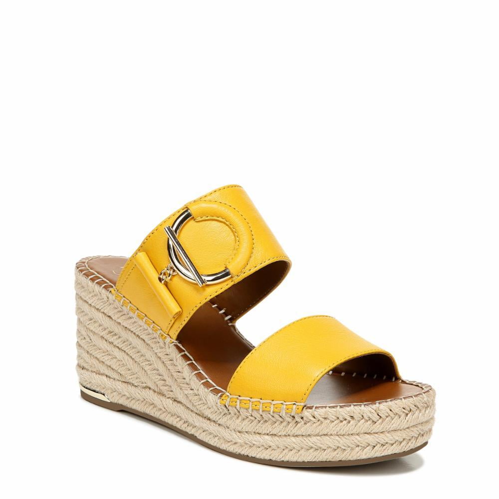 Franco Sarto CHARLIE YELLOW BAZINILEATHER WEDGE Walmart