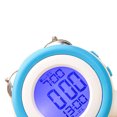 thumbnail image 3 of Seitruly Simple estéreo LED reloj silencioso electrónico ruidoso doble timbre Digital pequeño reloj Electrónica azul claro, 3 of 8