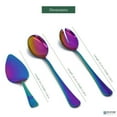 thumbnail image 3 of Elyon Tableware 3 Piece Reflective Rainbow Colored Stainless Steel Salad Servers, 3 of 7