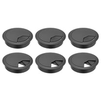 3 Inch Desk Grommet, 6Pcs Cable Grommet Wire Management Cable Hole Cover, Black