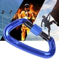 thumbnail image 3 of Climbing Carabiner,7075 Aviation Aluminum Master Lock Carabiner D Ring Buckle Dependable Performance, 3 of 8