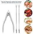 thumbnail image 4 of 1 juego: 3 piezas de langosta de acero inoxidable, cangrejo, tenedor para mariscos, nuez, langosta, herramienta de cocina, langosta pequeña, camarones grandes Sincero Electrónica, 4 of 5