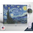 thumbnail image 2 of Starry Night Canvas Print, Van Gogh Wall Art, Starry Night Canvas Wall Art, Vincent Van Gogh Wall Art , Ready To Hang for Living Room Home Wall Décor 16x20, 2 of 7