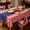 Red, variant on American Flag Themed Tablecloth for Independence Day Party Decor, Disposable Red White Blue Table Cover for Picnic Decoration, 4th of July Plastic Tablecloth for Outdoor