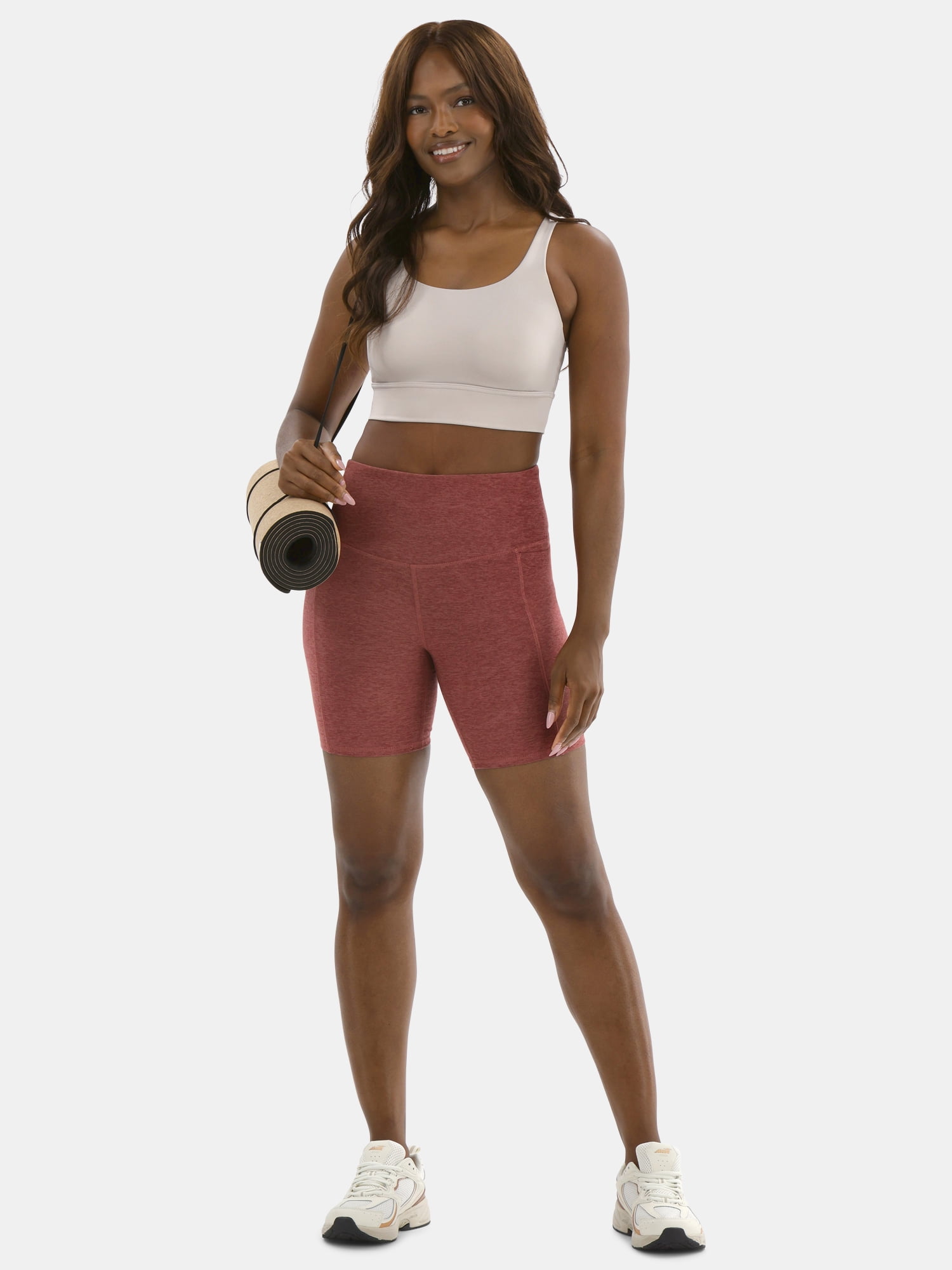 Athletic Works Women's ButterCore Bike Shorts, 7" Inseam, Sizes XS-XXXL