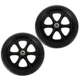 thumbnail image 3 of IFANLANDOR 2 Pcs Roulette avant Universelle pour Fauteuil Roulant Roues Durables Noires pour Usage Intérieur et Extérieur Stable, 3 of 8