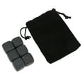 thumbnail image 3 of Basalt Whiskey Stones Set with Storage Bag for Whiskey Cognac Wine Beverage Reusable Chilling Whiskey Rocks for Gift 6pcs Set, 3 of 22
