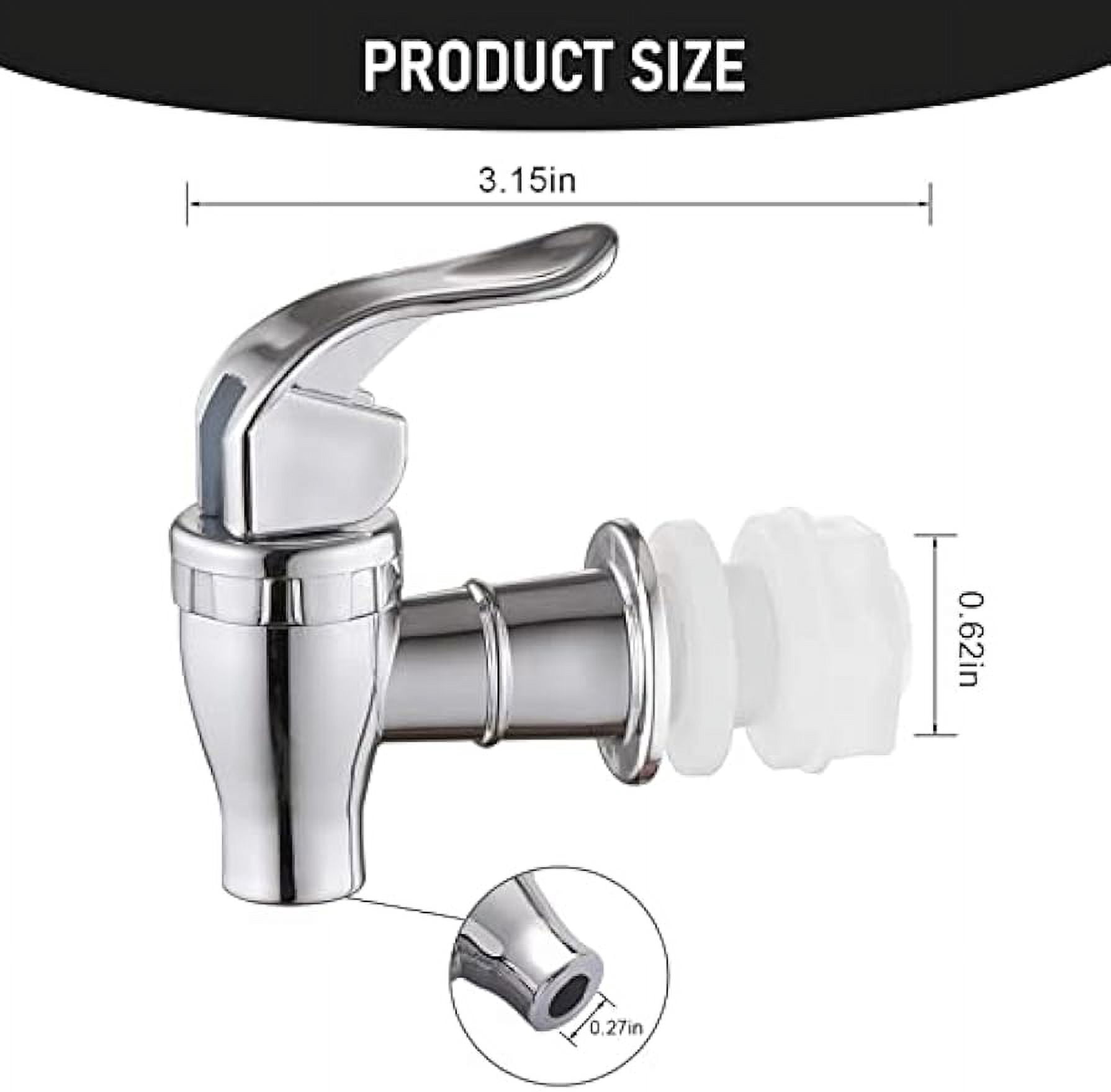 Plastic Replacement Faucet For Dispensers Waziaqoc 4 PCS Beverage Dispenser Spigots - Gold Push Style Plastic Spout Replacement Push Style Drink Spigots