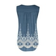 thumbnail image 5 of SMihono Hauts pour Femmes Débardeur pour Femmes Mode Débardeur d'Été pour Femmes à Col en V Sans Manches Imprimé Débardeur Décontracté Blouse Débardeur pour Femmes Hauts d'Été pour Femmes, 5 of 5
