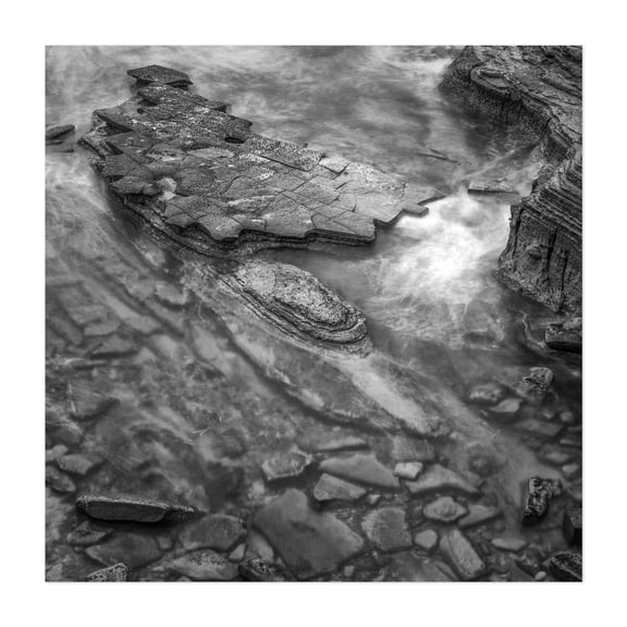 Erosion's Embrace - Photography Unframed Wall Art Print 10 x 10 inches