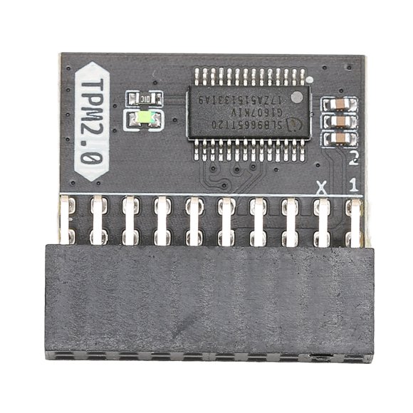 Módulo de seguridad de cifrado TPM 2.0 Procesador TPM de cifrado fuerte de 20 pines Componentes del sistema del módulo TPM negro para PC LPC