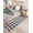 Blue, variant on Fennco Styles Multicolor Woven Plaid Hand Knotted Tassel Boho Small Area Rug - Cotton Blend Carpet Indoor Outdoor Floor Mat for Living Room, Entryway, Bedroom and Floor Décor