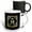 Multicolor, variant on 3drose, Letter M- Image of Monogram with Crown and Blue Star- Not Metal Foil, 11oz Two-tone Yellow Mug