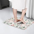thumbnail image 4 of Pioneer Flower Floral Print Flannel Non Slip Door Rugs,Washable Door Mats Indoor,Decorative Door Mats,Dirt-Resistant and Absorbent Doormat for Entrance,Bedroom,Kitchen,Bathroom,23.5"x16", 4 of 5