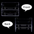 thumbnail image 3 of 2 PCS Business Card Holder Acrylic Plastic 2 Tiers Card Organiser Clear Card Display Stand Box for Office School Home Desk Tidy, 3 of 5