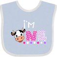 thumbnail image 3 of Inktastic I'm 1 Cute Cow and Polka Dots Boys or Girls Baby Bib, 3 of 4