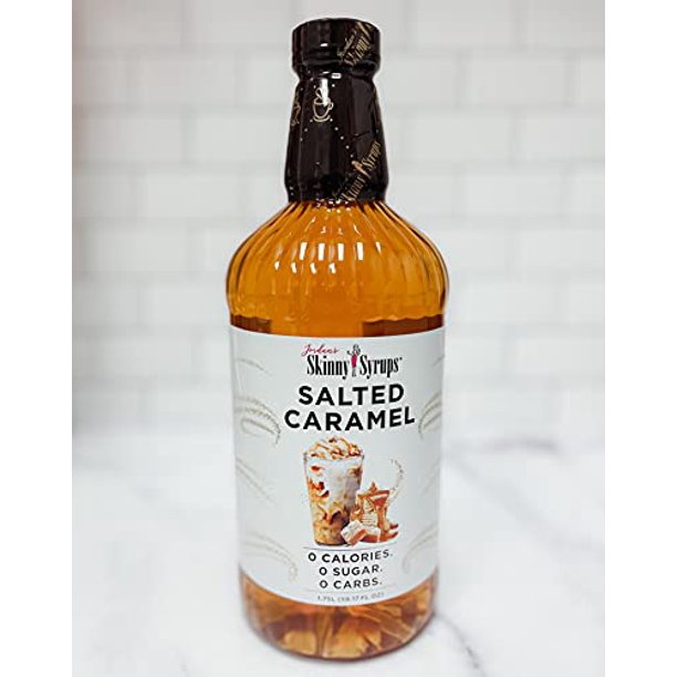 Jordan's Skinny Syrups, Salted Caramel Coffee Syrup, Sugar Free, 1.75