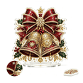 thumbnail image 7 of Diy Christmas Diamond Painting Kit, Christmas Decorations,Snowman Pearl Bead Painting With Display Frame, Easy 5D Gem Mosaic Art, Ideal Xmas Home Wall Decoration For New Crafters (Jingle Bells), 7 of 7
