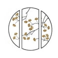 thumbnail image 4 of MAYEERTY Golden Gingko Leaves 3-Piece Metal Wall Decor Set, Dimensional Botanical Metal Wall Art, 4 of 6