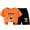 Orange, variant on CAZOFW Toddler Boys 2 Piece Outfits,Cotton Animal Print Short Sleeve Top and Shorts Set,Size 4-5t