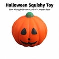 thumbnail image 3 of Halloween Squishy Toy with Slow Rising Pu Foam and Jack-O'-Lantern Face, Single Piece, Orange with Green Hobby, for Trick Or Keep Hands Busy Favors, Squeeze Toy, 3 of 3