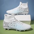 thumbnail image 5 of Botas de fútbol de tobillo alto para hombre, calzado deportivo antideslizante para entrenamiento de césped, TF/FG, venta al por mayor, interior, 5 of 5