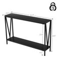 thumbnail image 7 of Luku 2-Tier Entryway Table with Storage, Narrow Sofa Table with V Design for Entryway, Hallway, Foyer, 7 of 7