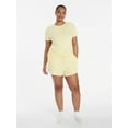 thumbnail image 2 of Joyspun Women’s Pointelle Knit Short Sleeve Sleepwear Tee, Sizes XS-3X, 2 of 6
