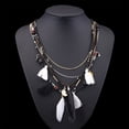 thumbnail image 2 of Fashion Jewelry - Layer Chain Handmade Beaded Bohemian Feather Necklace - Necklaces & Pendants, 2 of 2