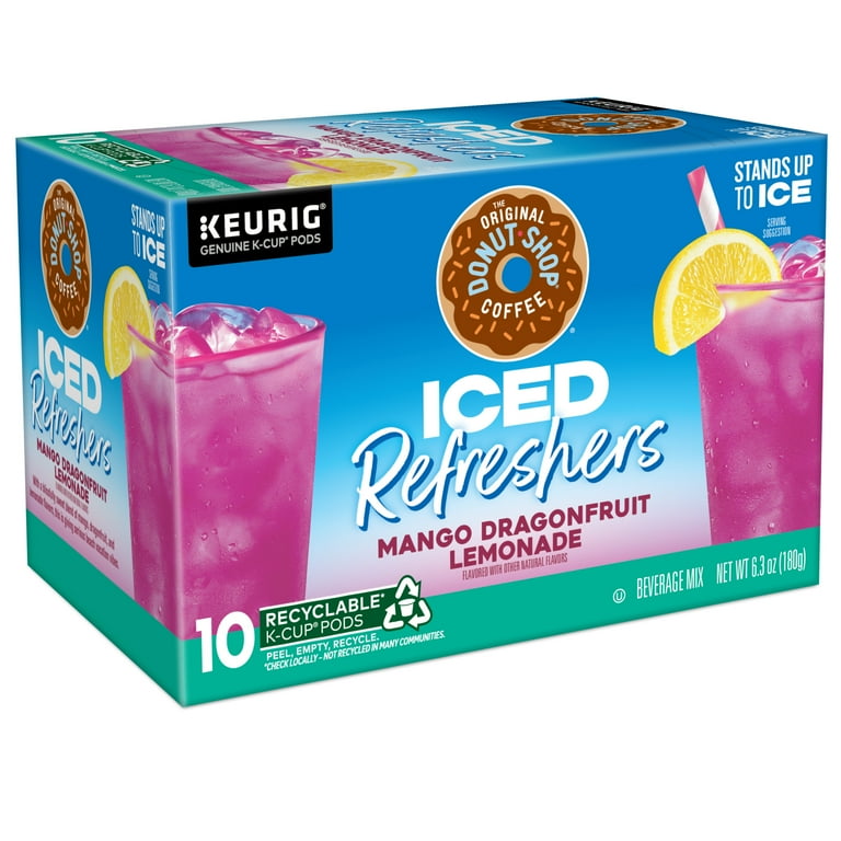 The Original Donut Shop, Iced Refreshers Mango Dragonfruit