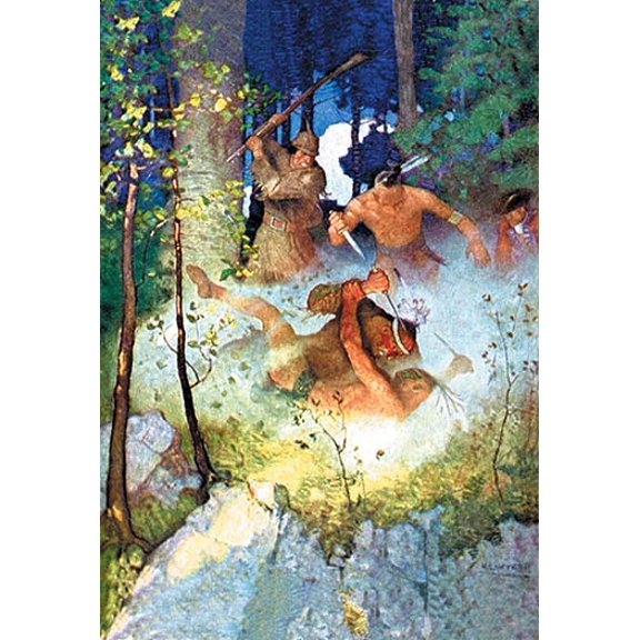 The Fight in the Forest Fine art canvas print (20" x 30")