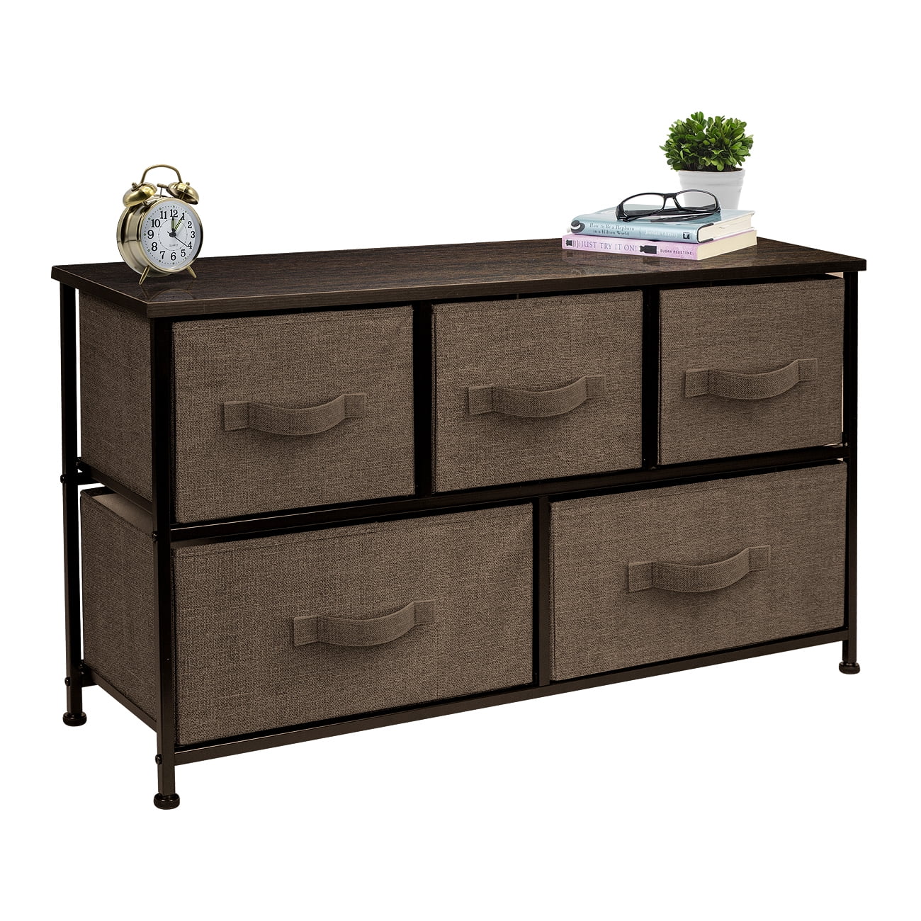 Storage Cube Dresser Brown