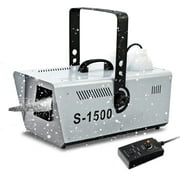 TCFUNDY 1500W Snow Machine High Output Snowflake Maker w/ Wireless Remote Stage Atmospheric Effect