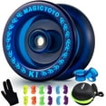 thumbnail image 1 of MAGICYOYO K1 - Blue Responsive YoYo for Kids Beginners, Solid Plastic Yo-Yo + 6 Strings + Bag + Glove, 1 of 5