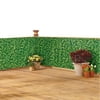 Collections Etc Faux Ivy Privacy Weather-Resistant Fence Cover - Metal Eyelets and Rope Included for Easy Installation