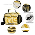 thumbnail image 4 of ALAZA Yellow Bananas White Dots Pattern Lunch Box Insulated Cooler Bag Reusable Tote Bags Shoulder Strap, 4 of 7