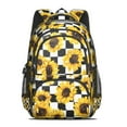 thumbnail image 2 of Checke Sunflower Backpack for School,Cute School Bag,Schoolbag with Adjustable Shoulder Straps & Padded Back,16.9 Inch, 2 of 5