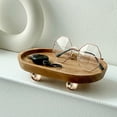 thumbnail image 6 of Wood Riser for Display,Small Wooden Pedestal Stand Decor Tray,Multi-Purpose Display Pedestal,Farmhouse Countertop Organizer,Riser Board for Candles Plants Bottles Mini Vases Soap Dispenser,B, 6 of 9