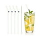 thumbnail image 1 of Uxcell 4 Pcs Popotes de Vidrio Reutilizables, Popote de Vidrio de 7.87" Resistente a los Golpes, Popotes Lindos y Transparentes para Whisky, Café, Jugo, Refrescos y Té, Morado, 1 of 6