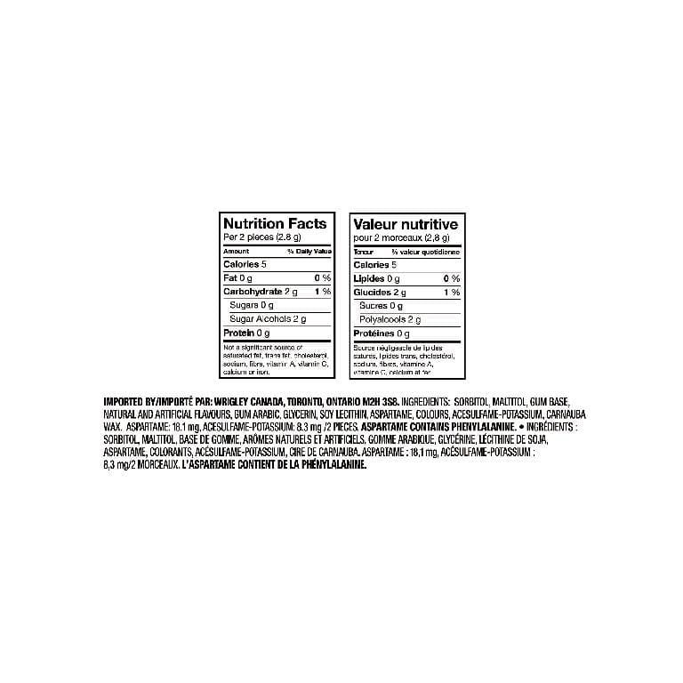 Excel Cinnamon Chewing Gum, Sugar-Free, 12 Pellets, Pack of 4