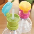 thumbnail image 4 of Tapa giratoria para botella de agua, tapa portátil para botellas de agua y refrescos, con pajita, 2 uds., 4 of 5