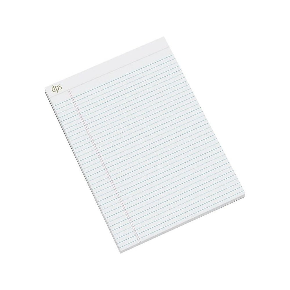DPS by Staples Notepads Letter Sized (8.5" x 11.75") White 12/PK 814000